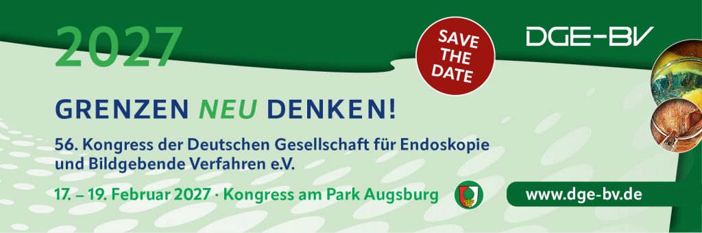 56. Kongress der Deutschen Gesellschaft für Endoskopie und Bildgebende Verfahren e.V., 17. – 19. Februar 2027, Kongress am Park Augsburg | ©COCS GmbH